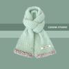 New Soft and Waxy Raw Edge Knitted Small Scarf for Women In Autumn and Winter Warm and Versatile Student Couple Woolen Scarf Trendy