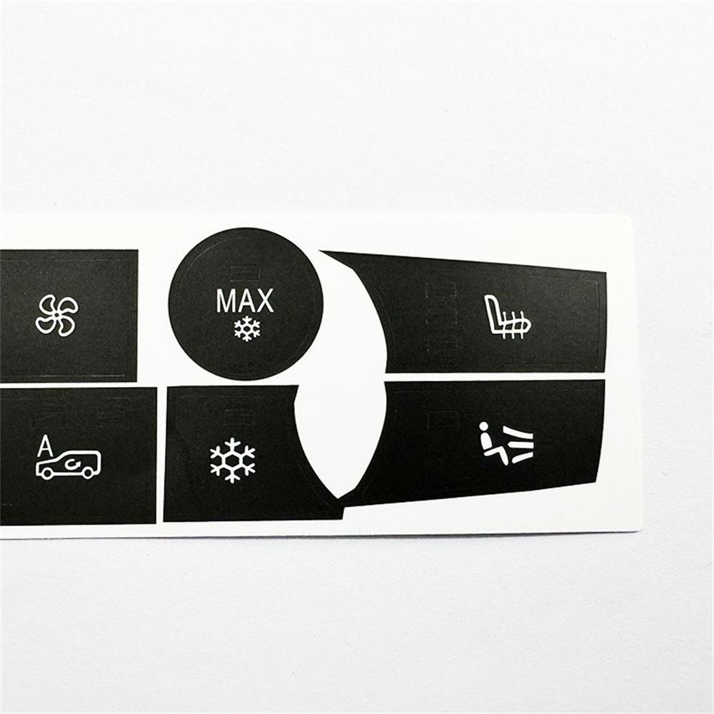 Temperature Climate Control Button Decal Stickers For BMW X5 E70 E71 2007-2013