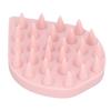 Массажная щетка для шампуня Силиконовая щетка для кожи головы Массажер для волос Купание Душ Чистка волос Расческа Розовый