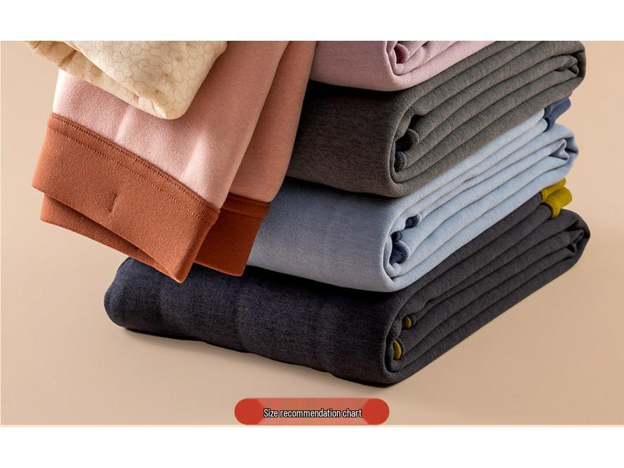 Children's Thickened Velvet School Uniform Pants: Double-Sided Fleece Autumn/Winter Leggings