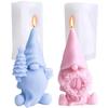 Faceless Gnome Candle Silicone Mould Easter Dwarf Plaster Silicone Mold Long Hat Garland Soap Making Party Decor Gifts