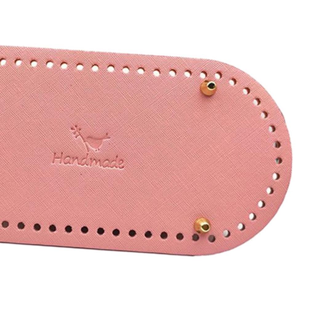 Вязание крючком из искусственной кожи, овальная длинная сумка, формирователь дна, подушка для сумочки, подушка для кошелька, принадлежности для рукоделия