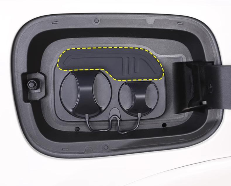 2 шт. заглушка для автомобильного зарядного порта, пылезащитная крышка для BYD Dolphin mini 2025 2024, резиновое уплотнительное кольцо для зарядного порта, наклейка, аксессуары