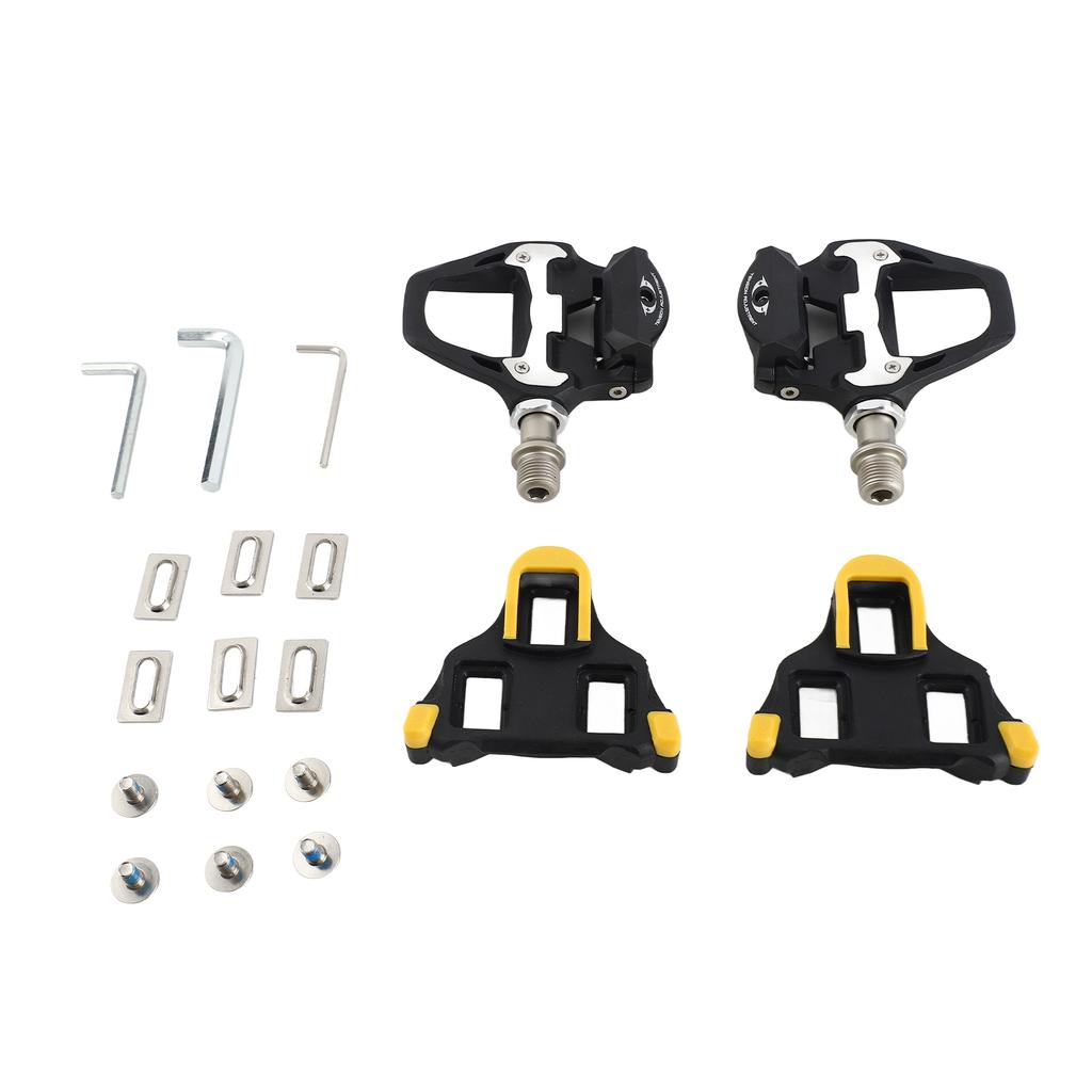 SPD‑SL Cycling Road Bike Self‑Locking Pedals with Cleats Bicycle Pedals Repair Replacement
