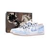 Air Jordan 1 Drippy White Dragon Horse Низкие Винтажные Баскетбольные Кроссовки Унисекс Сине-Белые 553558-169(Команда889-)