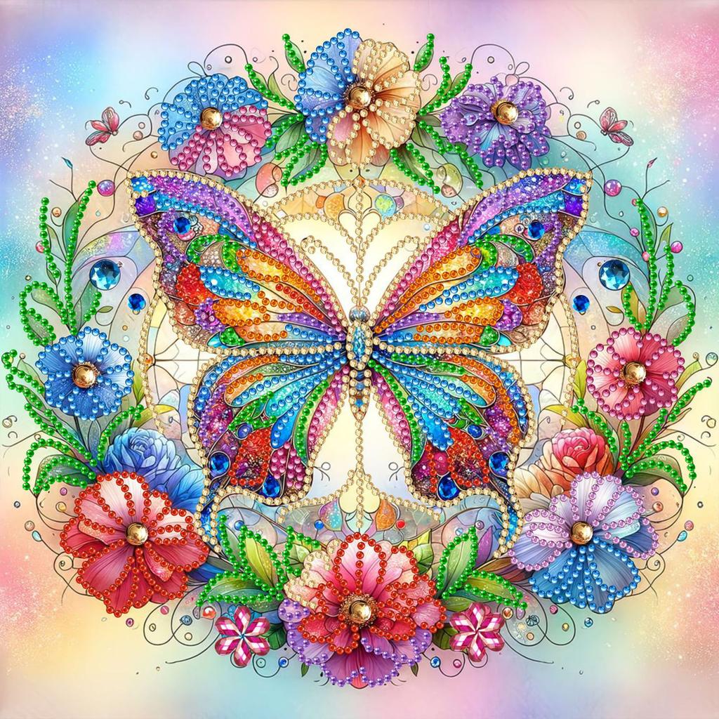 Алмазная мозаика, Алмазная мозаика специальной формы, Набор материалов для ручной работы (наклейки) 30 * 30 Алмазные наклейки Декоративная картина своими руками Трансграничный