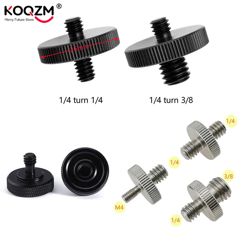 1/4" 3/8" Male Female Thread Screw Tripod Plate Screw Mount For Camera Flash Tripod Mic Metal Camera Accessories Mount Adapter