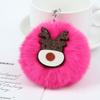 Christmas Coal Ball Plush Pendant Small Coal Ball Kawaii Christmas Keychain  Backpack Pendant