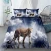African Elephants 3d Bedding Set King Queen Double Full Twin Single Size Bed Linen Set