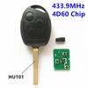 Flip Remote Key for FORD KA Focus Mondeo Fiesta C MAX S MAX Vehicle Key Remote/ 4D60/ 433.9MHz/HU101