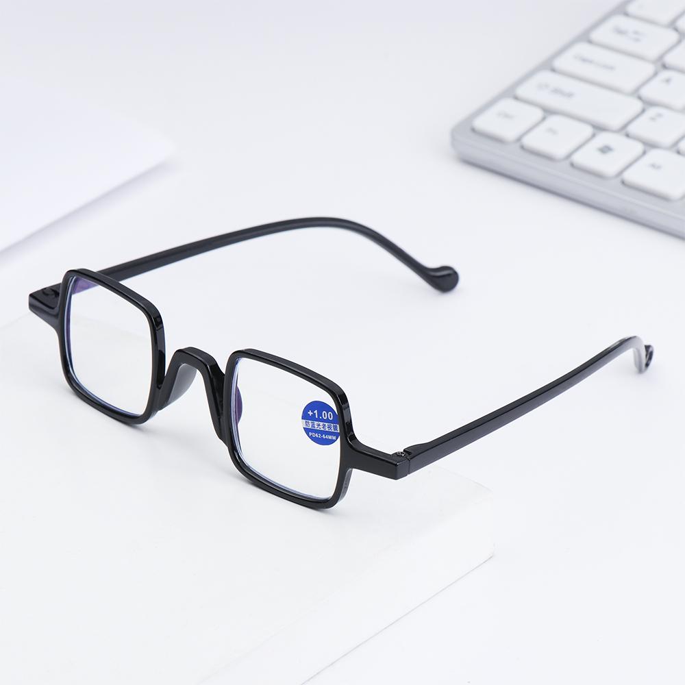 Fashion Square Frame Anti Blue Light Reading Glasses Men Women Anti-Reflective Presbyopic Eyewear Vision Care Strength +1.0~+4.0