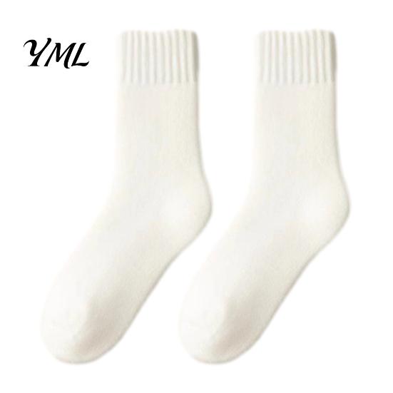 Warm Winter Gifts for Her Women Thickened Socks, Solid Color Mid Calf Thermal Fleece Lined Soft Plush Socks Crew Cold Weather, Hosiery Daily