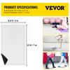 VEVOR Dance Floor, 6.6x23ft Dance Floor Roll, 0.06in Thick PVC Vinyl Dance Floor, Black/White Reversible Portable Dance Floor