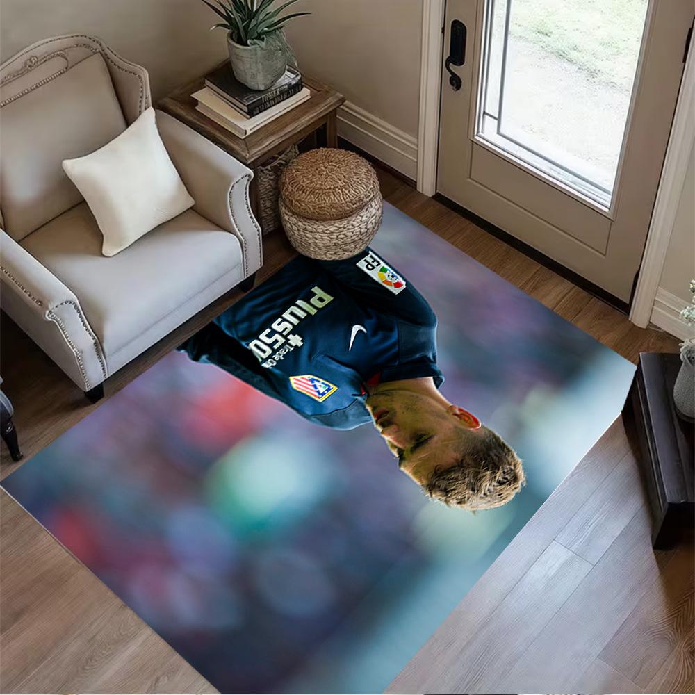 Atletico Madrid Player Floor Rug Office Rug Suitable for Game Room Dormitory Study room Balcony Anti-slip Rug Office home decor
