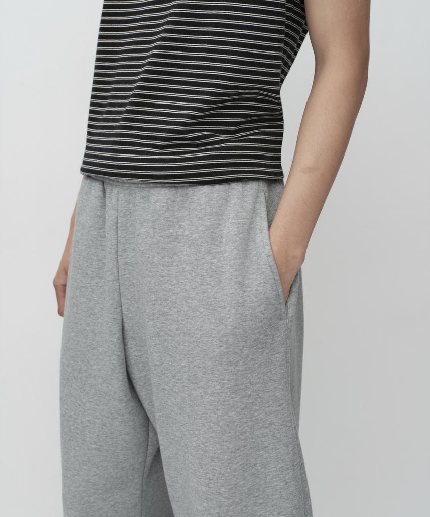 MUSINSA STANDARD Brushed Curved Sweatpants [Medium Grey]