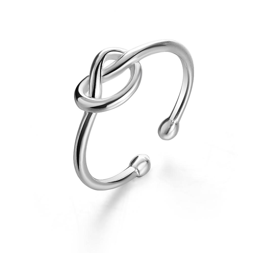 1888 Новое кольцо для девочек, модное кольцо для девушки, кольцо для подруги, открытое кольцо, кольцо с гравировкой в ​​виде узла, изысканные ювелирные изделия, комплект для пары, кольцо, открытые регулируемые ювелирные изделия