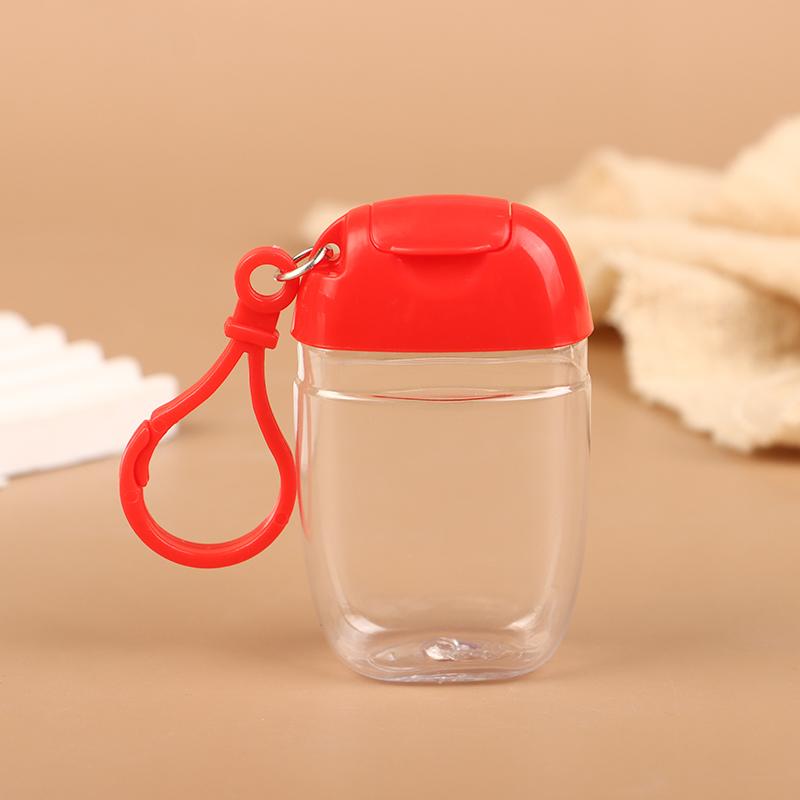 30 мл Портативные многоразовые флаконы с крючком, контейнер для дезинфицирующего средства для рук, спирта, косметики, уличный мини-контейнер-дозатор для мыла