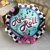 1PC Rock n' Roll Umbrella Portable Folding Umbrella Iron Frame Hole Bone Structure Outdoor Home Umbrella A16