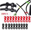 10Pcs Bike Cross Line Clips Mountain Road Bicycle Brake Gear Cable Clips Rotating S Style Hook Clips Cycling Replacement Parts