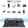 Bluetooth Amplifier HiFi Stereo Power Amplifier Receiver Channel 2X40W Mini Amplifier Small Home Audio Amplifier Control for Speakers Input 5.0 2.0
