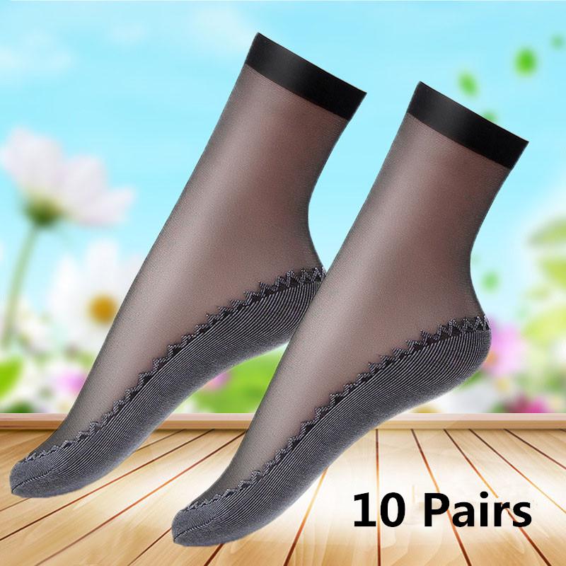 Cotton Stockings Women's Summer Black Stealth Transparent Anti-hook Stockings