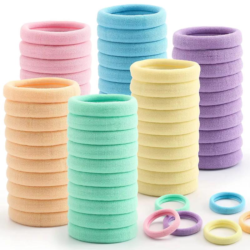 Повязки на голову для малышей 50 шт. Нейлоновые Мягкие Эластичные 4 см Высокие Эластичные повязки на голову для детей Бант Сделай сам Реквизит для вечеринки Фотосъемки
