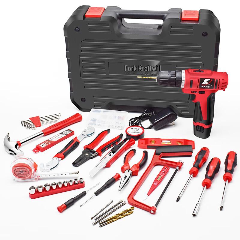 Kraftwerk 109-Piece Cordless Drill Tool Kit CN plug (adapter included)