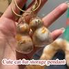 Капсула-мемориал для шерсти кошки, контейнер для кошачьей шерсти, брелок для хранения шерсти питомца, декор, сувениры для любителей домашних животных, коробка для сувениров с шерстью питомца