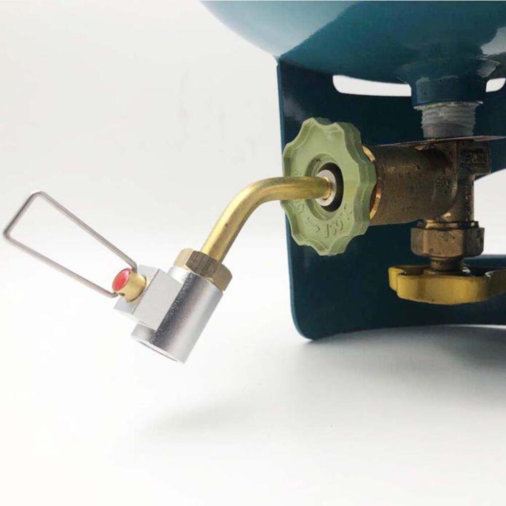 Lightweight Metal Tank Adapter Gas Inflatable Valve for Stove Accessories Home Outdoor Camping