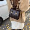 New Star Fashion College Style Multifunctional Solid Color Vintage Student School Bag Portable Travel Backpack Women's Bag