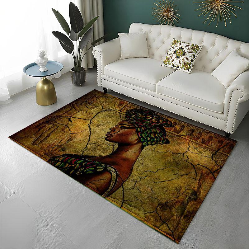 Africa Ethiopian Art Tradition Custom Large Area Rug Non-slip Carpet for Bedroom Living Room Sofa Doormat Home Decor Floor Mat