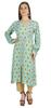 Printed Full Sleeve A-Line Kurti For Women Crinkle Rayon Designer Indian Ethnic