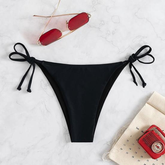 Женский сексуальный комплект бикини с завязками по бокам, двухсекционный купальник-мини