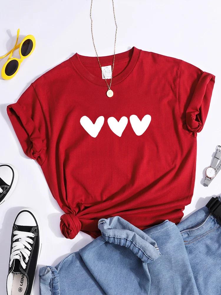 Black Heart Tshirt AllMatch Summer Comfortabletee Shirt Street Casual Softtee Tops Short Sleeve Essential Women Tshirts