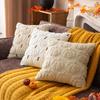 Pumpkin Embroidered Pillowcase Three-dimensional Plush Pumpkin Pillow Cushion Cover Halloween Festive Decoration Sofa Pillow