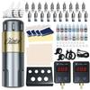 Набор тату-машинок Chittek, Тату-набор с портативным аккумулятором для ручки x 2, Роторная тату-машинка, Тату-краски, Другие принадлежности для тату, Тату-набор для начинающих