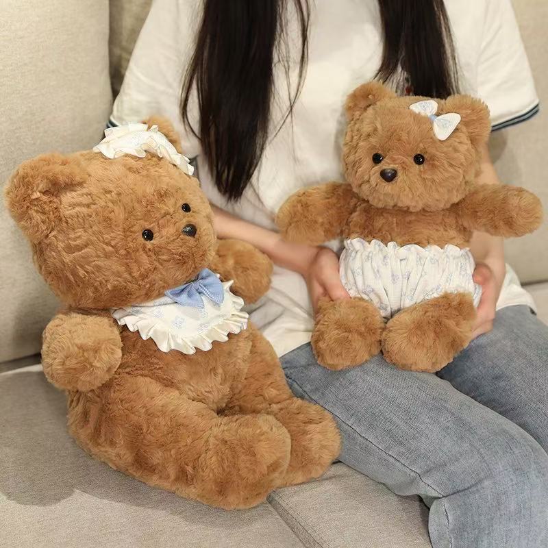 25/35 см Новая Симуляция Кукла Медвежонок Дол 'Спокойной Ночи' Мягкая Плюшевая Игрушка Ручная Работа Мультяшная Аниме Милая Подарок на День Рождения для Детей Забавная Кукла