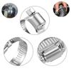 5/10pcs 8 To 152mm 304 Stainless Steel Adjustable Drive Hose Clamp Fuel Line Worm Size Clip Hoops Hose Clamp