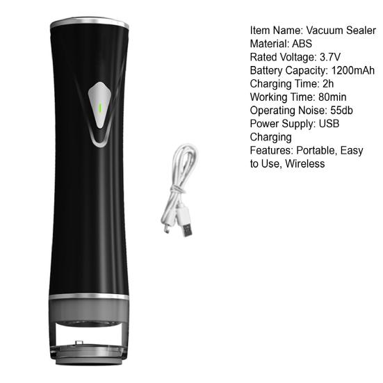 Автоматический интеллектуальный вакуумный упаковщик с видимым резервуаром для воды, простой в использовании, беспроводной, перезаряжаемый, портативный, экономичный, компактный вакуумный упаковщик