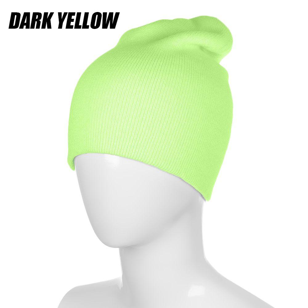 Осень-зима унисекс конфетного цвета повседневная хип-хоп шапка шапка вязаная шапка тюбетейка мягкая
