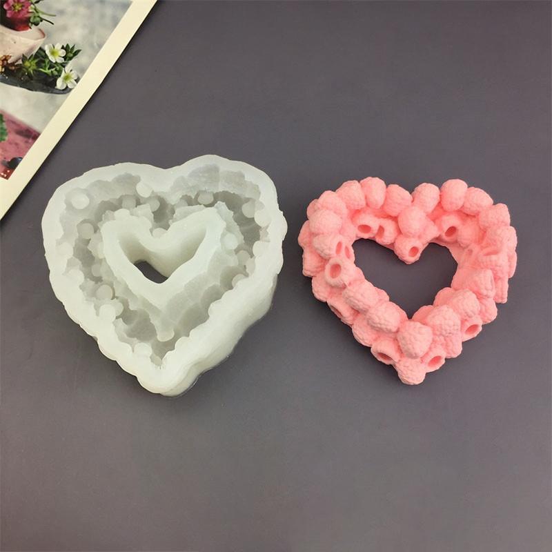 Маленькая форма для выпечки конфет Малиновый мусс 3D форма для малинового пудинга Форма для выпечки Десертная шоколадная форма Инструменты для украшения фруктового торта