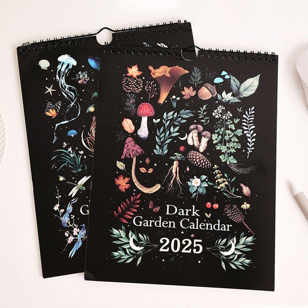 18 Months English Wall hanging Calendar Dark Forest Calendar Planner Student Gift