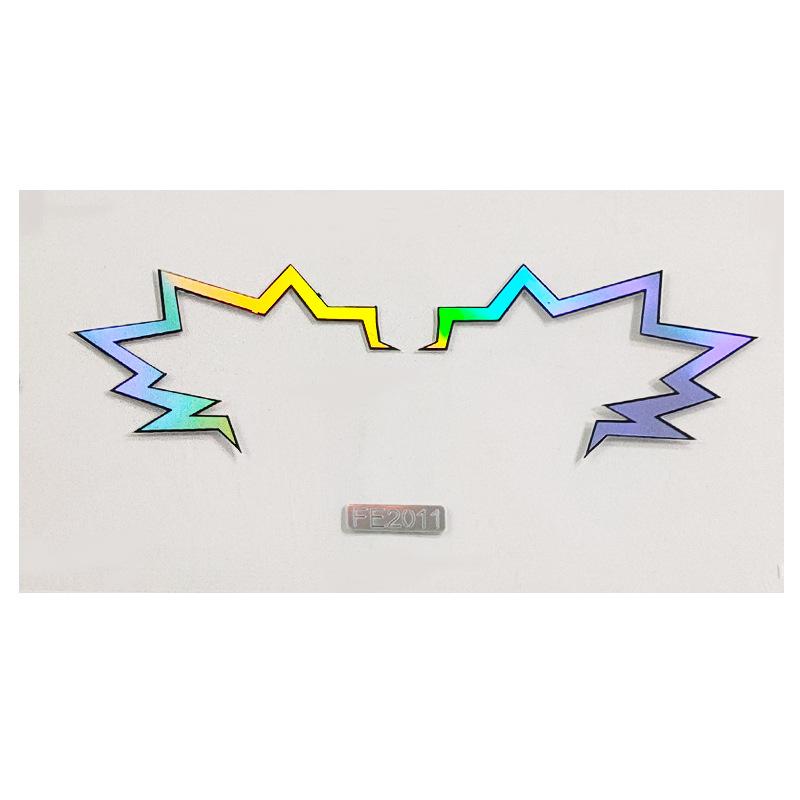 Временная наклейка для лица, наклейка для татуировки, сценическое искусство, наклейка для красоты, сделай сам, имитация лазерного лазера, наклейка для лица, наклейка