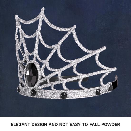 Хэллоуинская корона-паутина, жуткая тиара-паутина, головной убор для женщин и девочек, аксессуар для костюмированной вечеринки на Хэллоуин