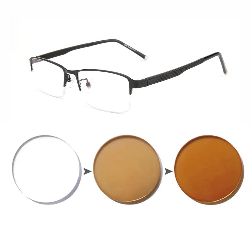 Фотохромные очки для мужчин и женщин, очки для близорукости, готовые очки, студенческие очки для близорукости, очки 0 -0,5 -1 -1,25 -1,5 -1,75 -6