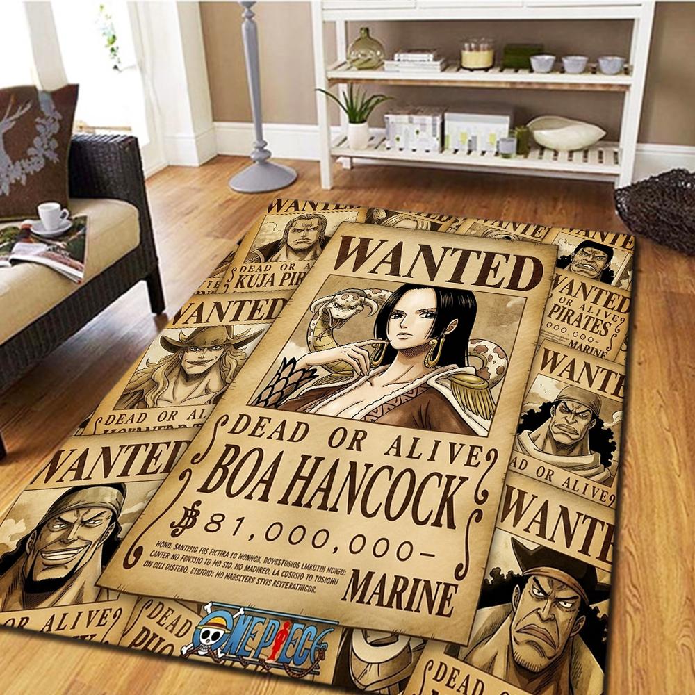 One Piece Poster Bedroom Living Room Carpet, Home Decor Cool Movie Mat Play Floor Rug -HE126