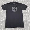 West Coast Choppers Cross T-shirt Black White Logo Print Tee Medium