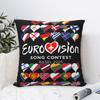 All Flag Eurovision Song Contest Pillow Case Basel Cushion Covers Decorative Throw Pillow Case Cover For Home 40X40Cm