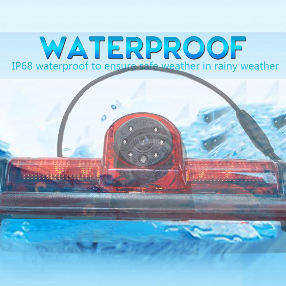 Parking Car Rear View Brake Light Camera with 7 Inch Monitorfor Citroen JUMPER III FIAT DUCATO X250 Peugeot BOXER III LED Light