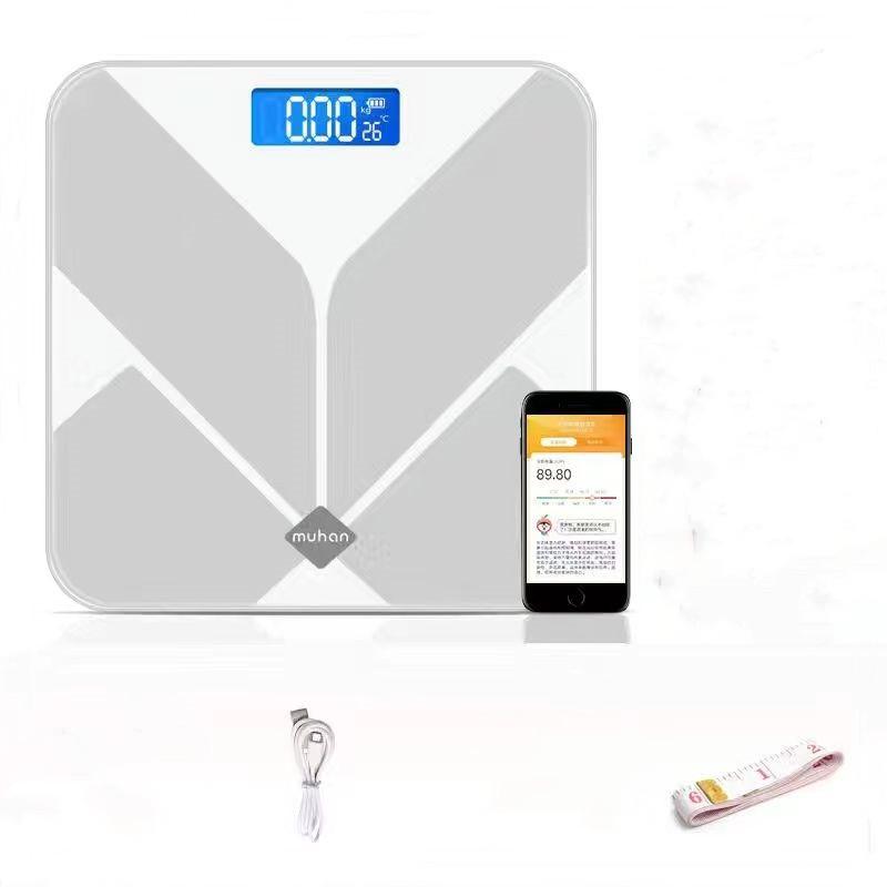 Весы для ванной комнаты, умные светодиодные цифровые весы для веса тела, электронный Bluetooth-совместимый анализатор состава жира Bmi, весы